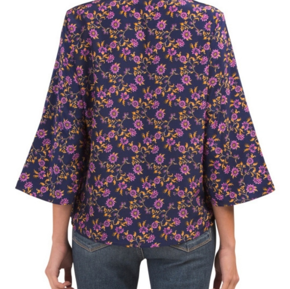 ANTHROPOLOGIE | W5 Concepts Floral Border Top NEW - Picture 3 of 8
